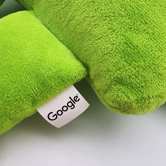 Google Android Green Robot Plush 18” Original Bugdroid Flat Design Stuffed Toy - Picture 8 of 9